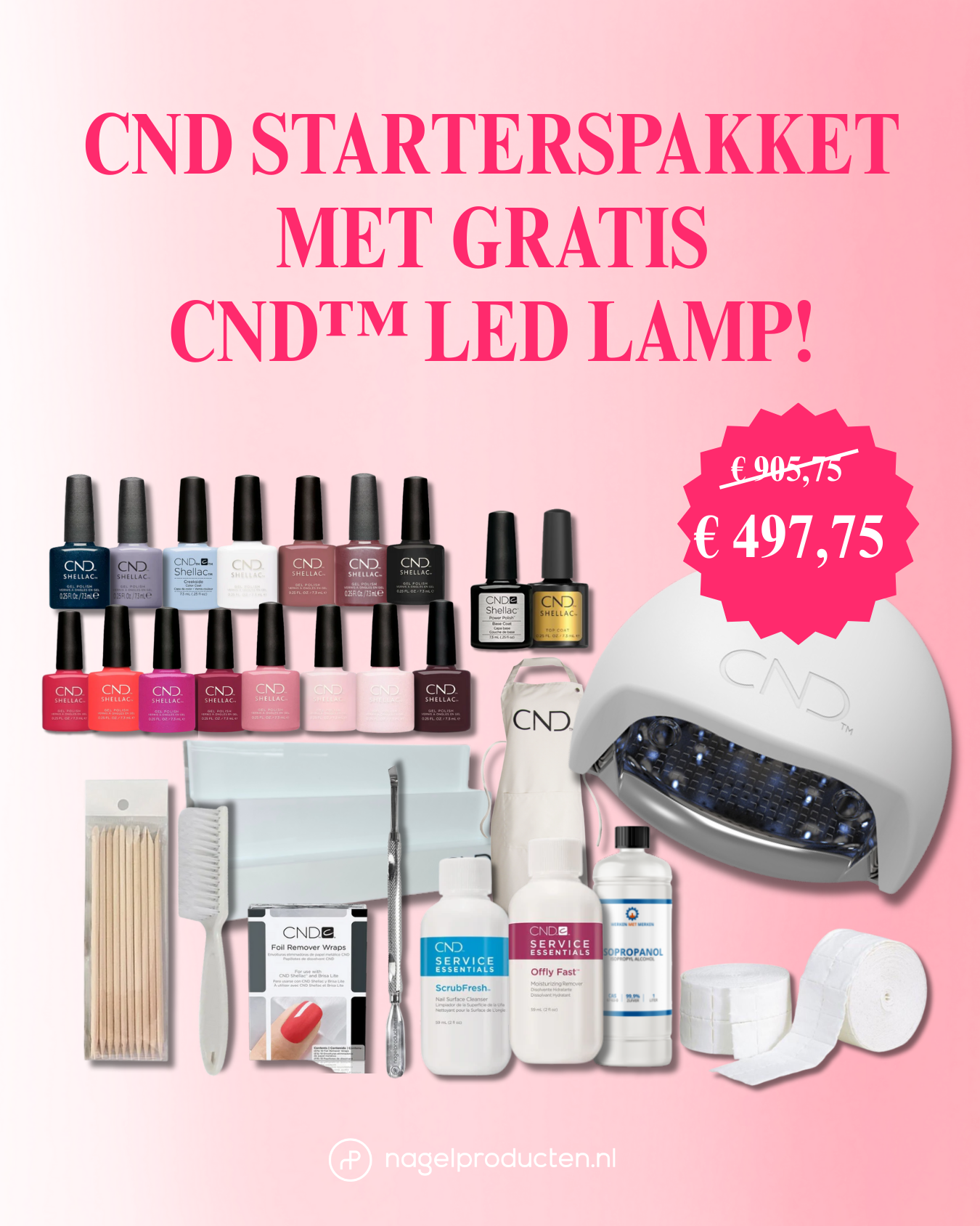 CND™ - starterspakket + Gratis CND LED Lamp