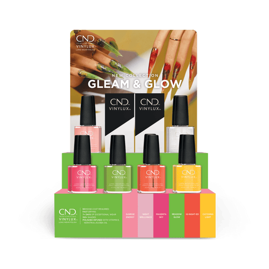 CND™ Vinylux gleam & glow display