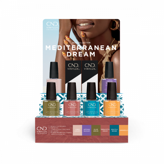 CND™ Vinylux Meditteranean Dream Pop Display