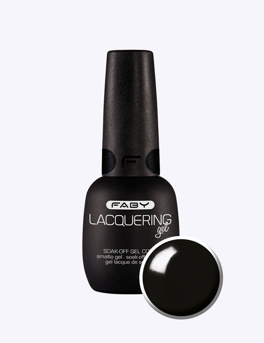 Faby Lacquering Gel - Black is Black 15ml