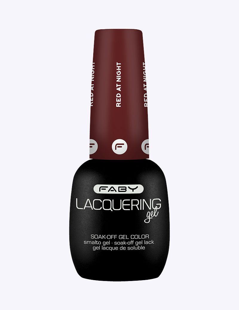 Faby Lacquering Gel - Red at Night 15ml