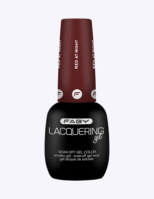 Faby Lacquering Gel - Red at Night 15ml