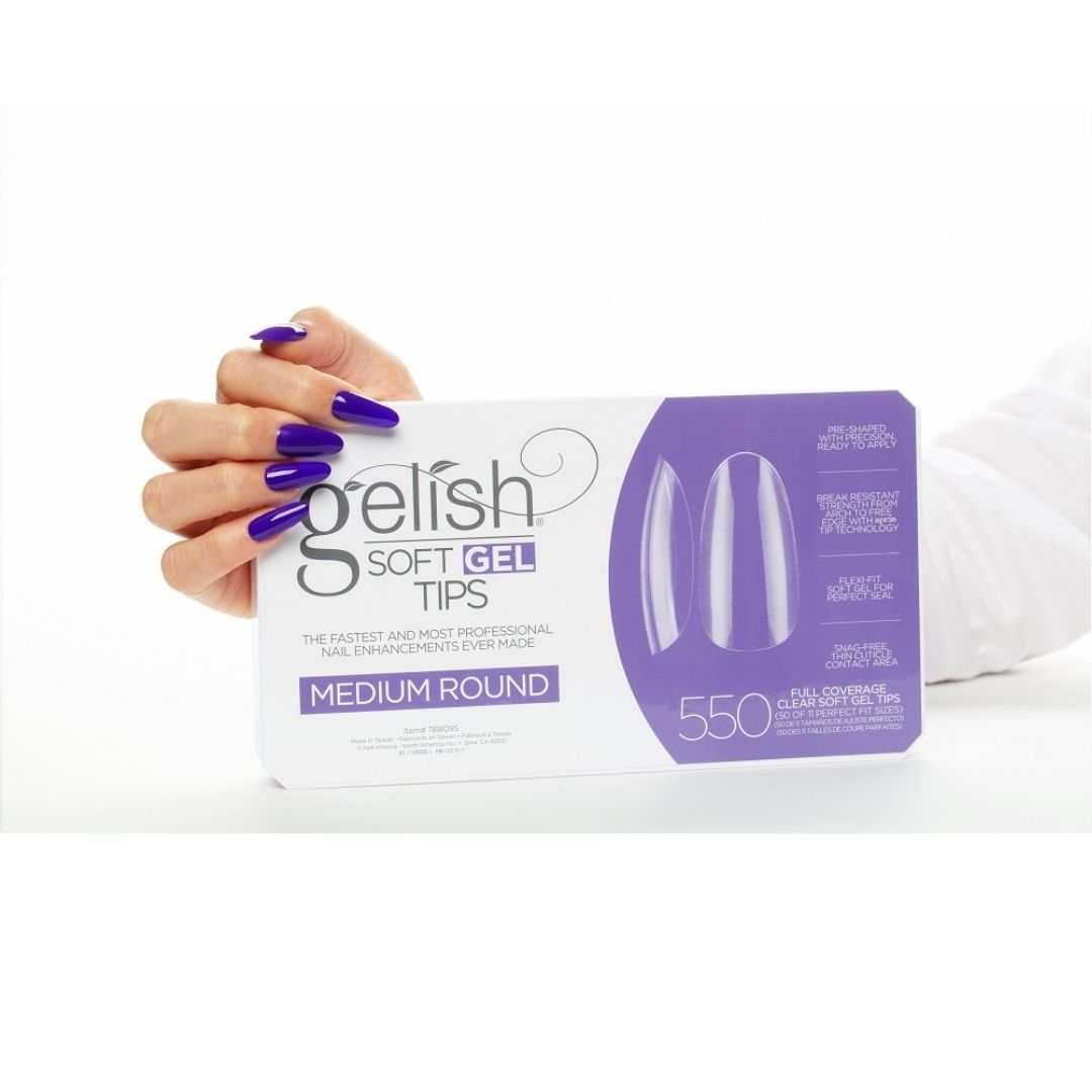 Gelish - Soft Gel Tips Medium Round