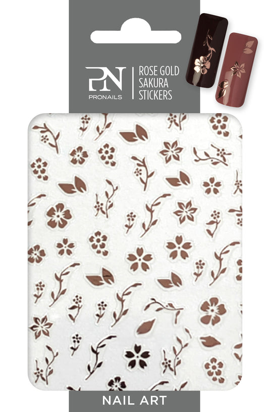 Pronails - Rose Gold Sakura Nail Stickers