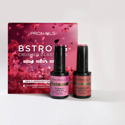 Pronails - BStrong LED Gel Crushed Glass Gels  2 x 14 ml