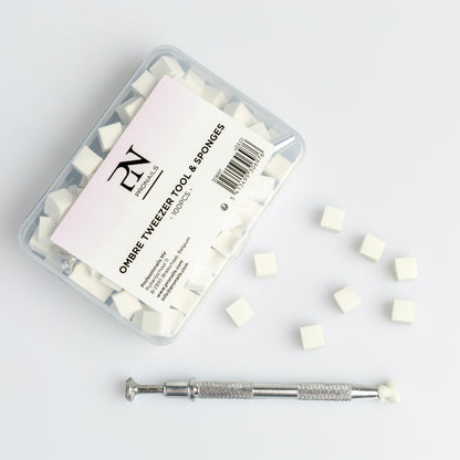 Pronails - Ombre Tweezer Tool & Sponges 100 pcs