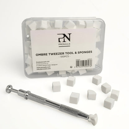Pronails - Ombre Tweezer Tool & Sponges 100 pcs