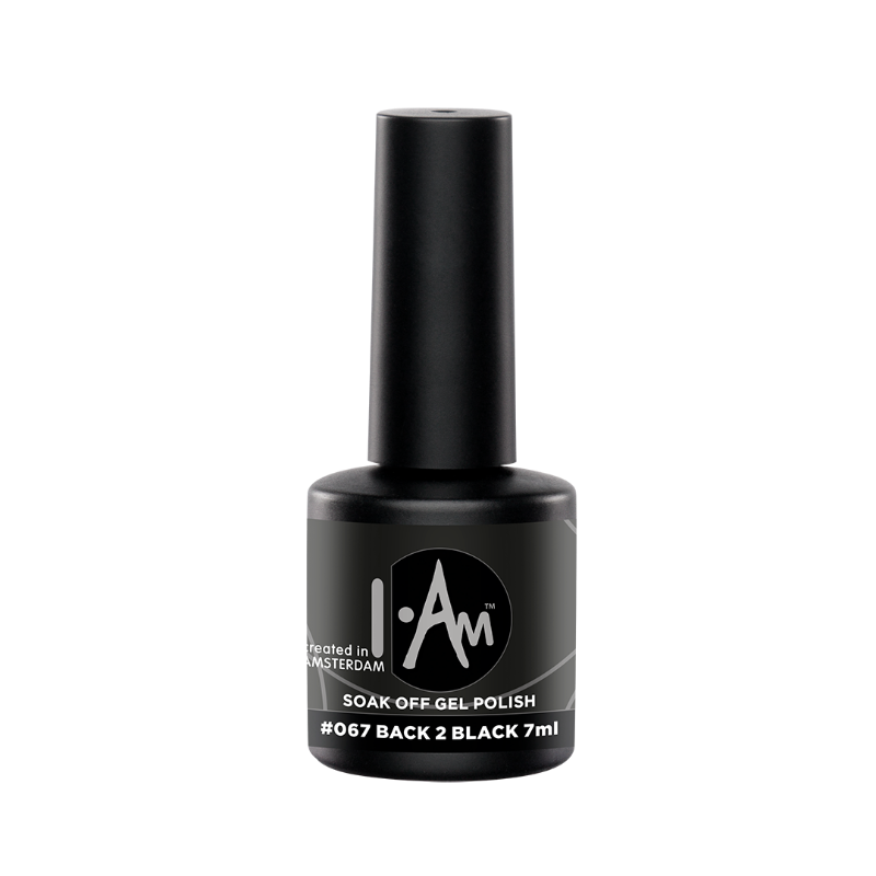 I.Am Soak Off Gel Polish #067 Back 2 Black 7 ml