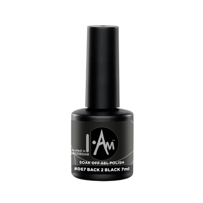 I.Am Soak Off Gel Polish #067 Back 2 Black 7 ml