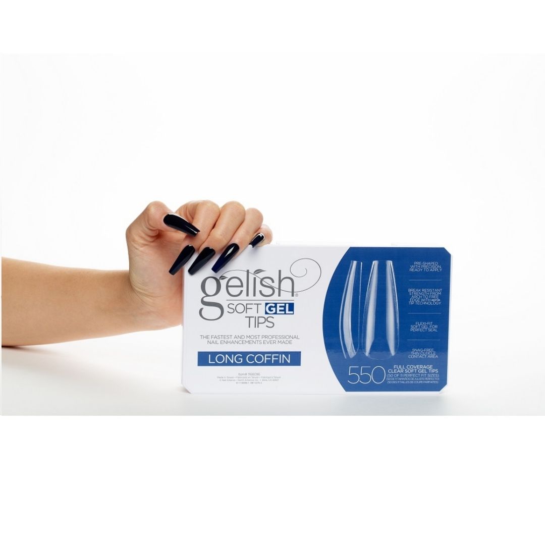 Gelish - Soft Gel Tips Long Coffin