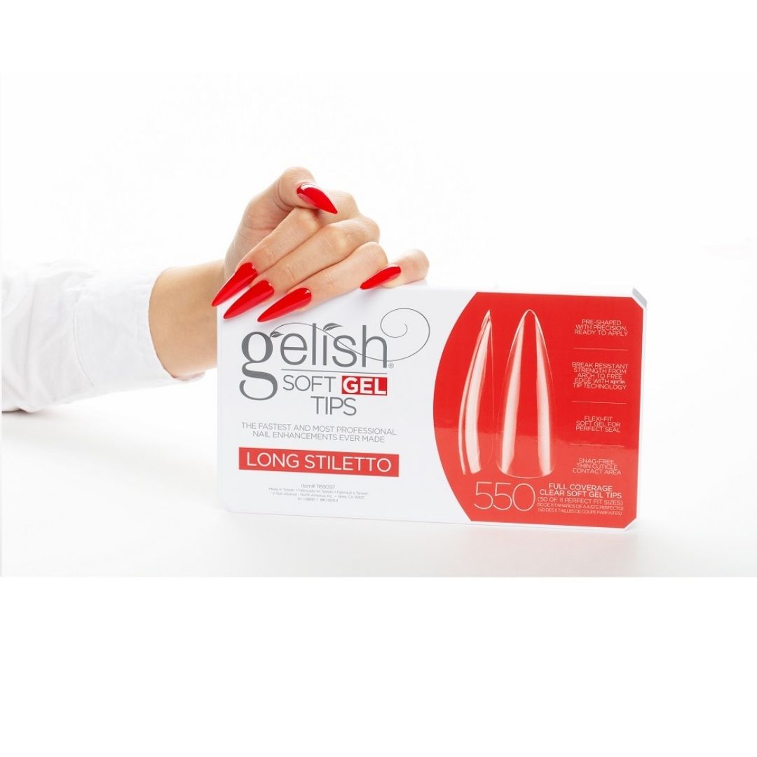 Gelish - Soft Gel Tips Long Stiletto