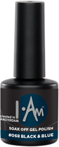 I.Am Soak Off Gel Polish #068 Black & Blue