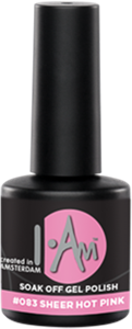 I.Am Soak Off Gel Polish #083 Sheer Hot Pink 7 ml