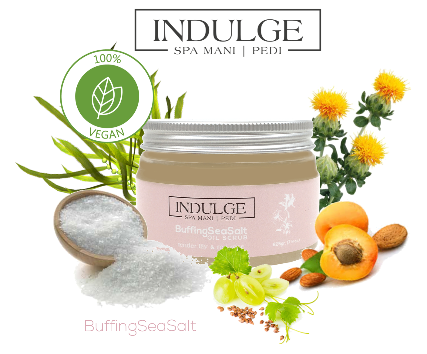 Indulge - BuffingSeaSalt scrub 225gr