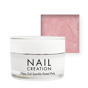 Nail Creation Fiber Gel - Sparkle Pastel Pink 15 ml