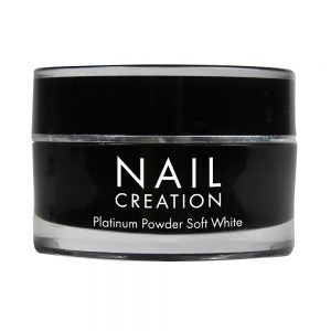 Nail Creation Platinum Powder - Soft White 20 gm