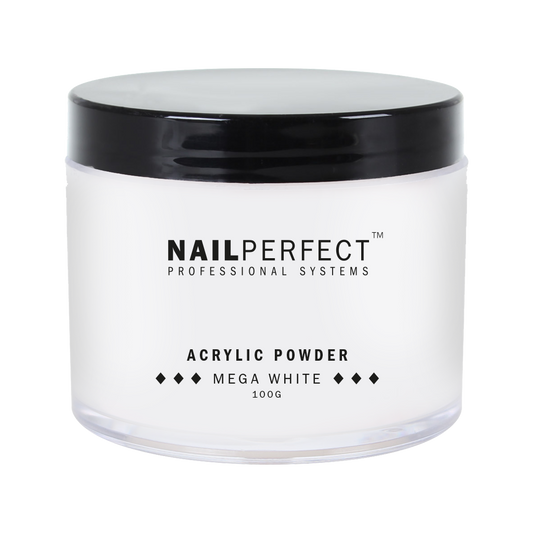 Nail Perfect Acryl Powder - Mega White - 100 gr