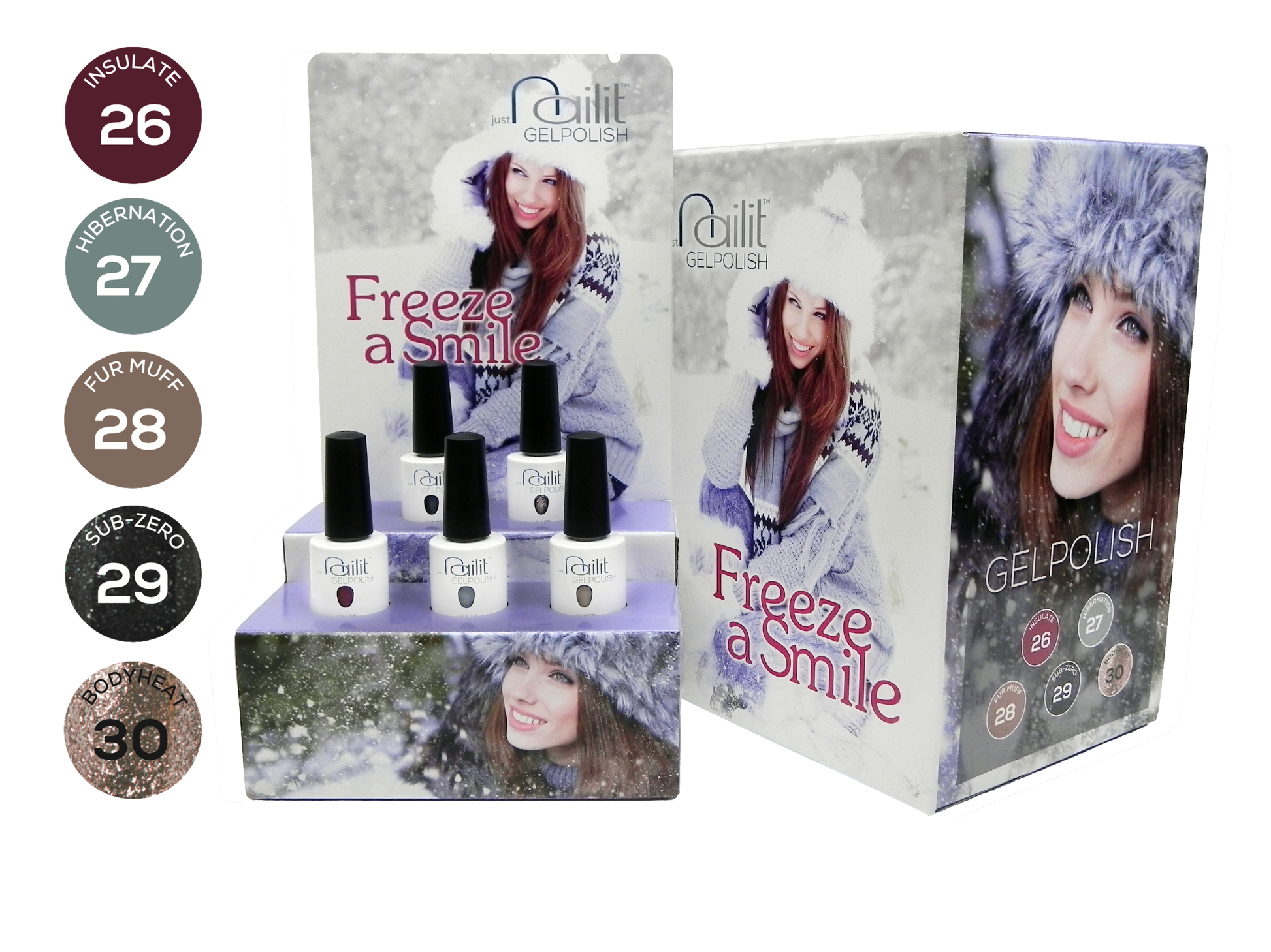 NailIt Gelpolish - Freeze a Smile Display