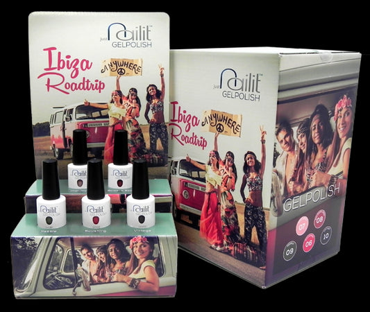 NailIt Gelpolish - Ibiza Road Trip Display