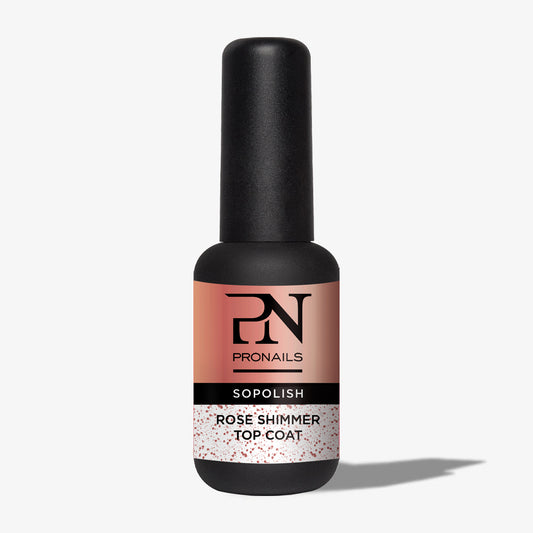 ProNails Sopolish Shine Rose Shimmer Topcoat 8 ml